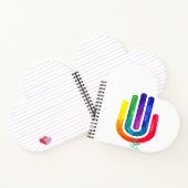 Minimalistisches Prism Hamsa Art Notizblock (Innenseite)