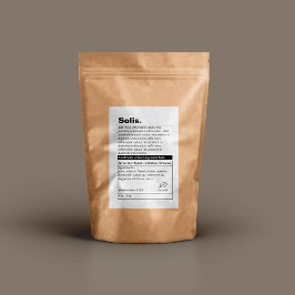 Minimalistisches Produktetikett Lebensmitteletikett