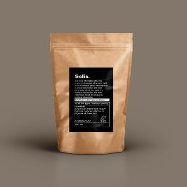 Minimalistisches Produktetikett Lebensmitteletikett