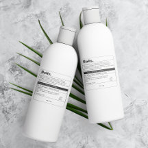 Minimalistisches Produktetikett