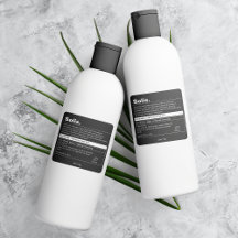 Minimalistisches Produktetikett