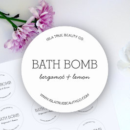 Minimalistisches Produktetikett Runder Aufkleber