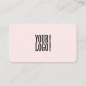 Minimalistisches professionelles Firmenlogo QR-Cod Visitenkarte (Rückseite)