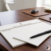 Minimalistisches professionelles Monogramm "Von Sc Notizblock