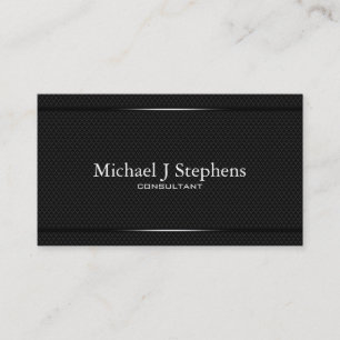 Minimalistisches professionelles schwarzes Diamant Visitenkarte