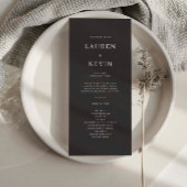 Minimalistisches Programm für einfache Hochzeiten