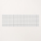 Minimalistisches Prüfgittermuster Yogamatte (Vorderseite (Horizontal))