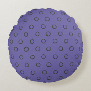 Minimalistisches Punkte-Muster Rundes Kissen