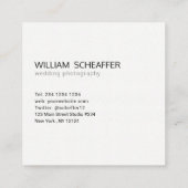 Minimalistisches punktiertes Muster modernes Quadratische Visitenkarte (Rückseite)