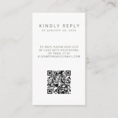 Minimalistisches QR Code Foto UAWG Begleitkarte (Vorderseite)