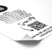 Minimalistisches QR-Codezeichen für Unternehmen Fotodruck (Ecke)