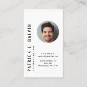 Minimalistisches QR-Foto Beruflich Visitenkarte (Vorderseite)