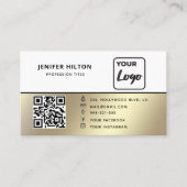 Minimalistisches QR-Logo Visitenkarte (Vorderseite)