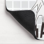 Minimalistisches Raster-Mauspad Mousepad (Ecke)