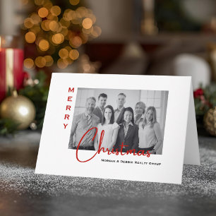 Minimalistisches Real Anwesen Foto & Logo   Christ Karte