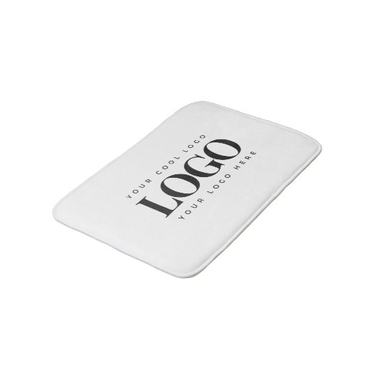 Minimalistisches Rectangle-Logo für Unternehmen Badematte (Schrägansicht)