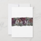 Minimalistisches Red Burgund Save the Date 2 Foto Einladung (Rückseite)