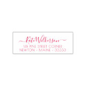 Minimalistisches Red Holiday Script Permastempel (Design)