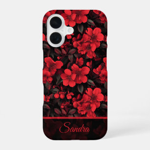 Minimalistisches Rentengeschenk Rose Maßgeschneide iPhone 16 Hülle