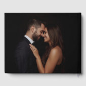 Minimalistisches Retro Foil Guest Book Foto Gästeb Gästebuch (Rückseite)