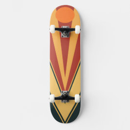 Minimalistisches Retro-Grafikdesign Skateboard