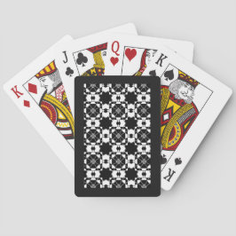 Minimalistisches Retro-Karamuster – monochromes De Spielkarten