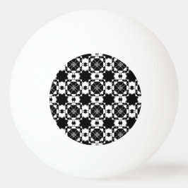 Minimalistisches Retro-Karamuster – monochromes De Tischtennisball