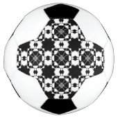 Minimalistisches Retro-Karomuster – monochromes De Fußball (Vorderseite)