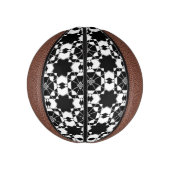 Minimalistisches Retro-Karomuster – monochromes De Mini Basketball (Vertikal)