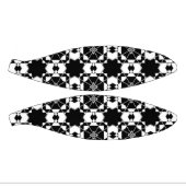 Minimalistisches Retro-Karomuster – monochromes De Mini Basketball (Panele)