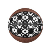 Minimalistisches Retro-Karomuster – monochromes De Mini Basketball (Vorderseite)