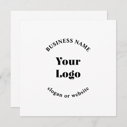 Minimalistisches Retro-Modern-Template für Ihr Log Einladung (Vorne/Hinten)