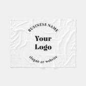 Minimalistisches Retro-Modern-Template für Ihr Log Fleecedecke (Vorderseite (Horizontal))