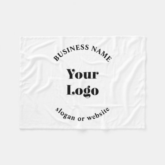 Minimalistisches Retro-Modern-Template für Ihr Log Fleecedecke (Vorderseite (Horizontal))