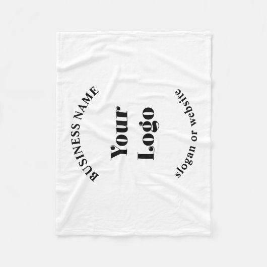 Minimalistisches Retro-Modern-Template für Ihr Log Fleecedecke (Vorderseite)