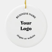 Minimalistisches Retro-Modern-Template für Ihr Log Keramik Ornament (Hinten)