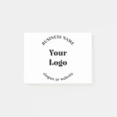 Minimalistisches Retro-Modern-Template für Ihr Log Post-it Klebezettel (Vorderseite)