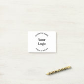 Minimalistisches Retro-Modern-Template für Ihr Log Post-it Klebezettel (Auf Schreibtisch)