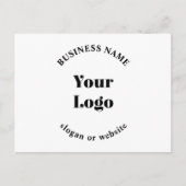 Minimalistisches Retro-Modern-Template für Ihr Log Postkarte (Vorderseite)