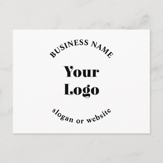 Minimalistisches Retro-Modern-Template für Ihr Log Postkarte (Vorderseite)