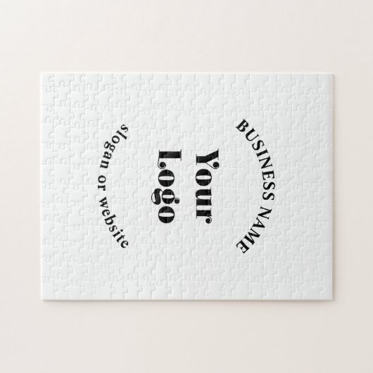 Minimalistisches Retro-Modern-Template für Ihr Log Puzzle (Horizontal)