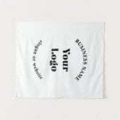 Minimalistisches Retro-Modern-Template für Ihr Log Wandteppich (Vorderseite (Horizontal))