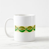 Minimalistisches Retro-Muster anpassbar Kaffeetasse (Links)