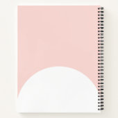 Minimalistisches Retro-Rosa Dankesblatt Notizblock (Rückseite)