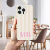 Minimalistisches Retro-Streifen Monogramm Case-Mate iPhone Hülle