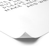 Minimalistisches Retro Sun Late Night Diaper Game Poster (Ecke)