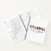 Minimalistisches Rezept-Kochbuch der Oma-Collage Notizblock (Innenseite)