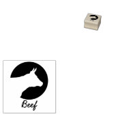 Minimalistisches Rindfleisch Hochzeitsgäste - Ausw Gummistempel (Stempel)