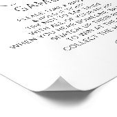 Minimalistisches Ring Game Brautparty Poster (Ecke)