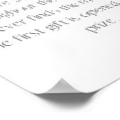 Minimalistisches Ring Hour Game Poster (Ecke)